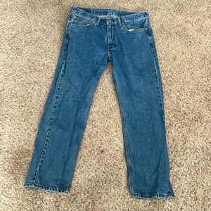 Levi 505 mens blue jeans size 36x30